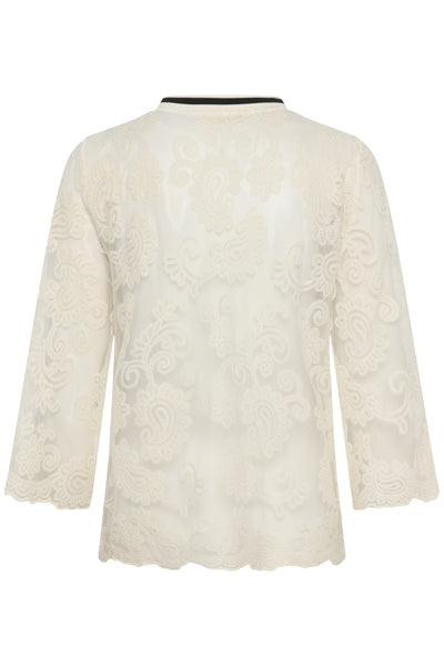 CRMira 1/2 SL  Blouse Whisper White - 110701 - 10614879 Thumbnail