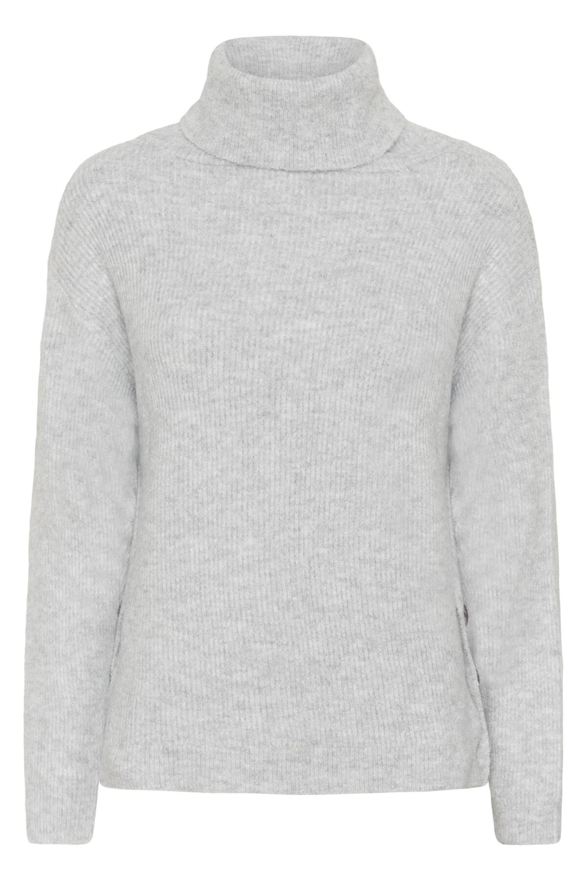 CRStarfi Knit Pullover Light Grey Melange - 100827 - 10614897