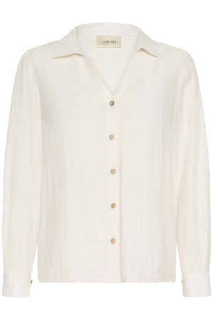 CRHeidy Shirt Whisper White Melange - 110701 - 10614901