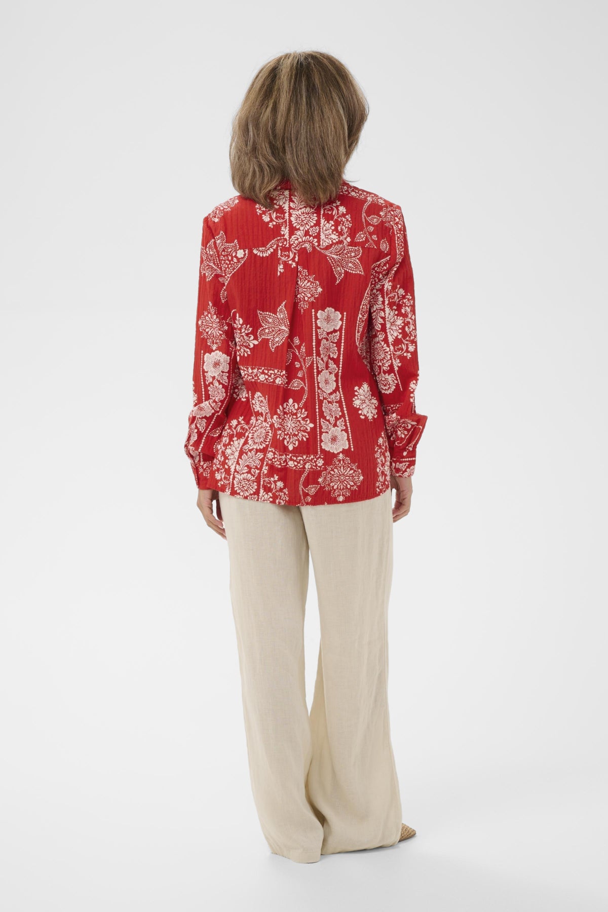 CRGianna Blouse Red Ethnic print - 109050 - 10614904