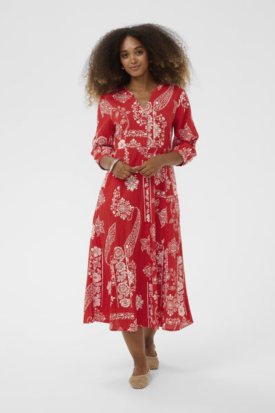 CRGianna Dress Red Ethnic print - 109050 - 10614906 Thumbnail