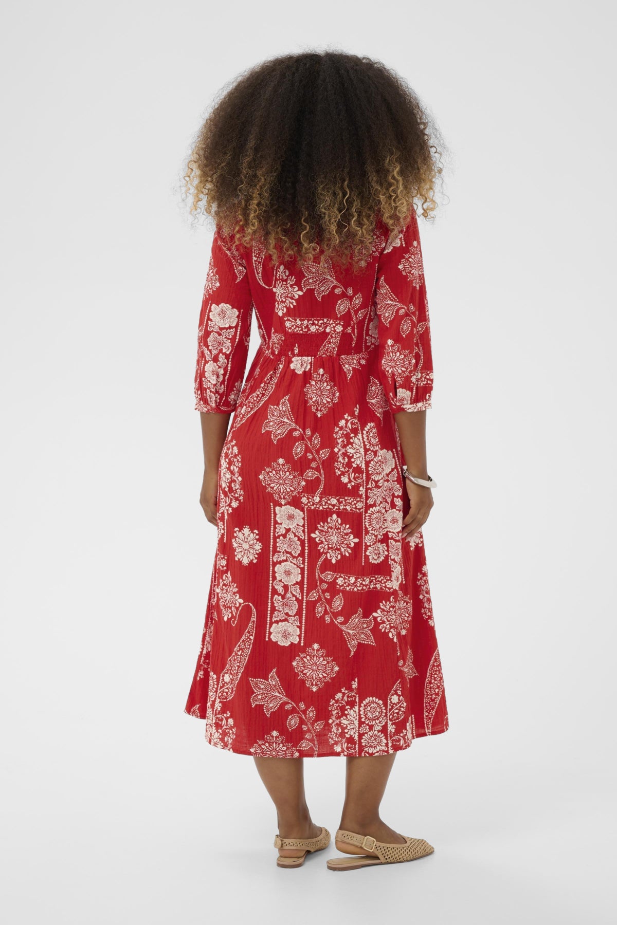 CRGianna Dress Red Ethnic print - 109050 - 10614906