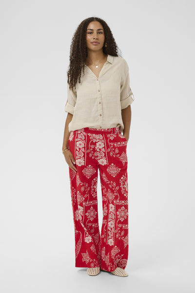 CRGianna Pant Red Ethnic print - 109050 - 10614917 Thumbnail
