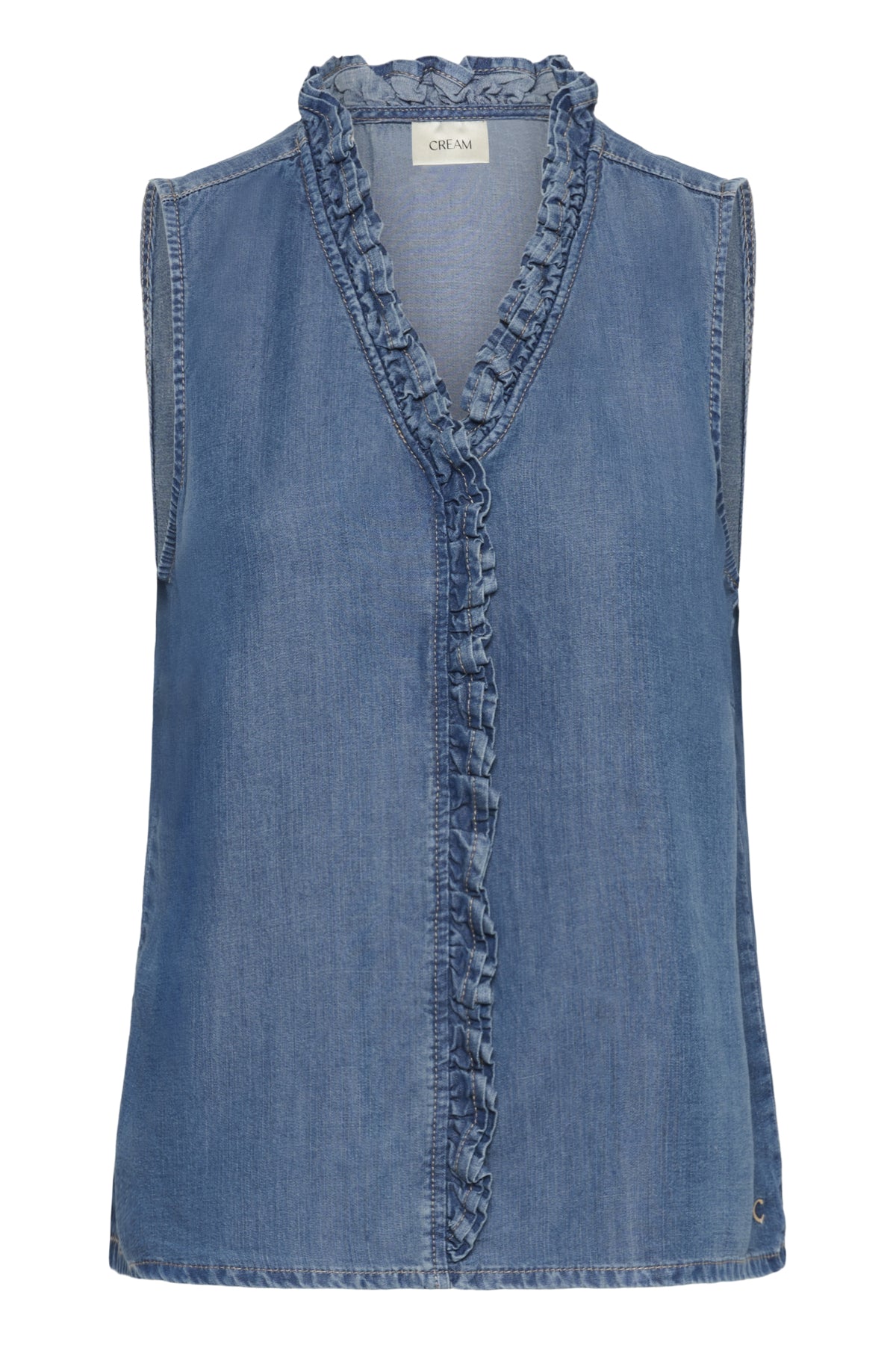 CRMolly Sleeveless Blouse Jaspar Blue Denim - 109128 - 10614943
