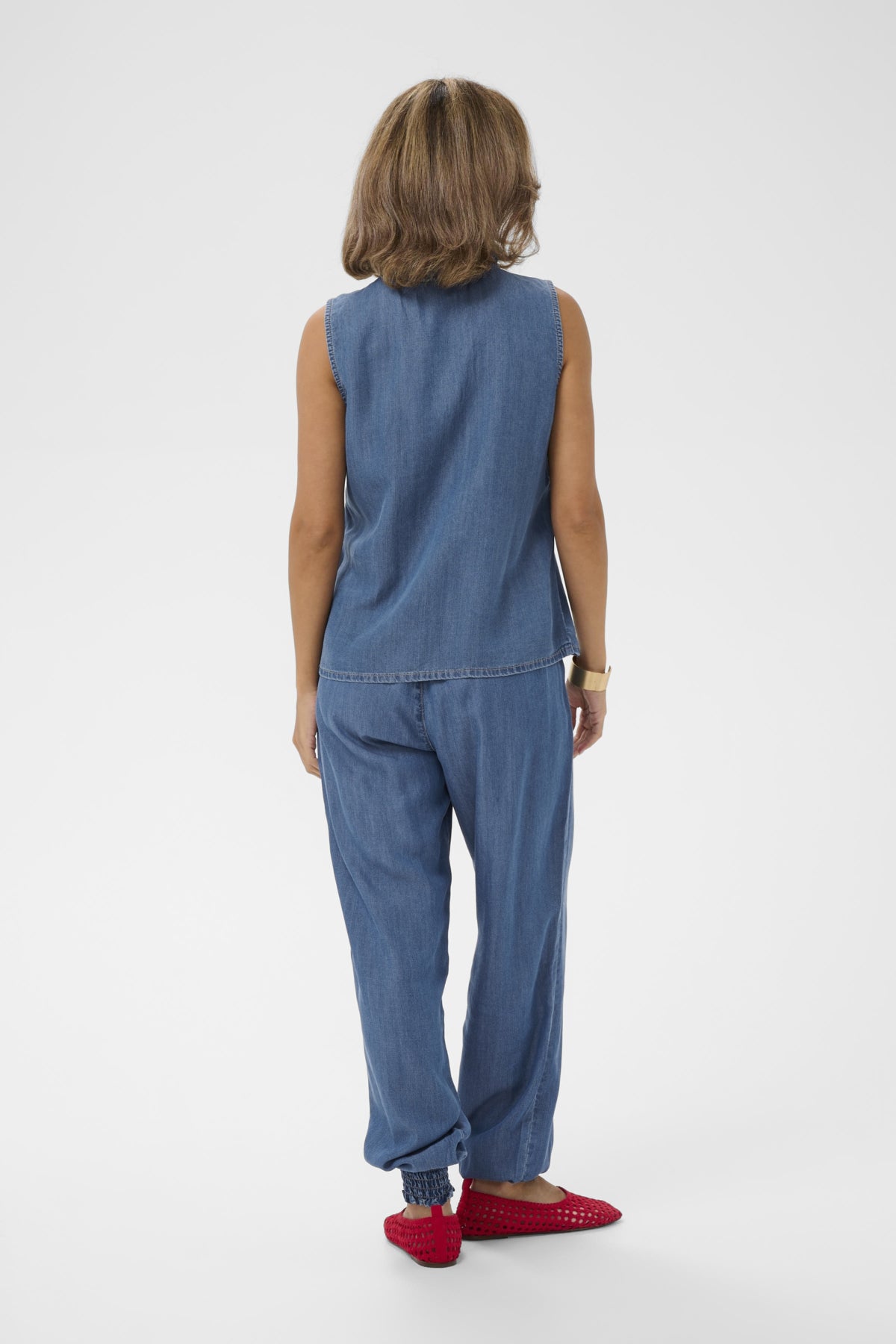 CRMolly Sleeveless Blouse Jaspar Blue Denim - 109128 - 10614943