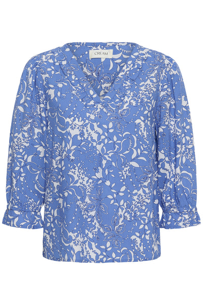 CRTiah Boho Blouse Blue Toile - 109077 - 10614948 Thumbnail