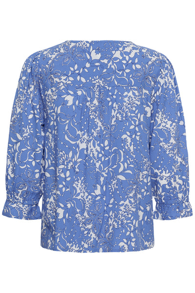 CRTiah Boho Blouse Blue Toile - 109077 - 10614948 Thumbnail