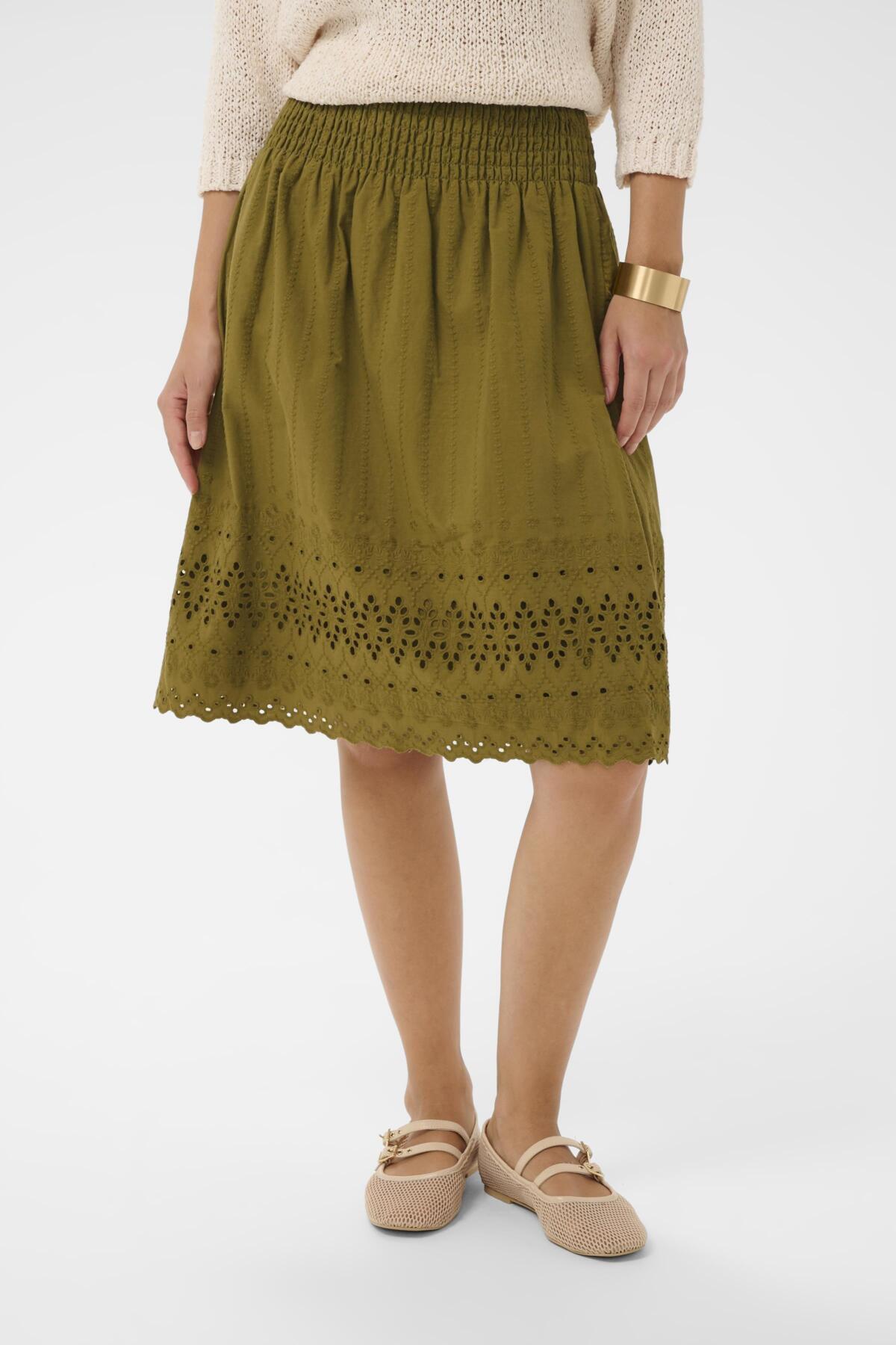 CRJana Skirt Gothic Olive - 180724 - 10614959
