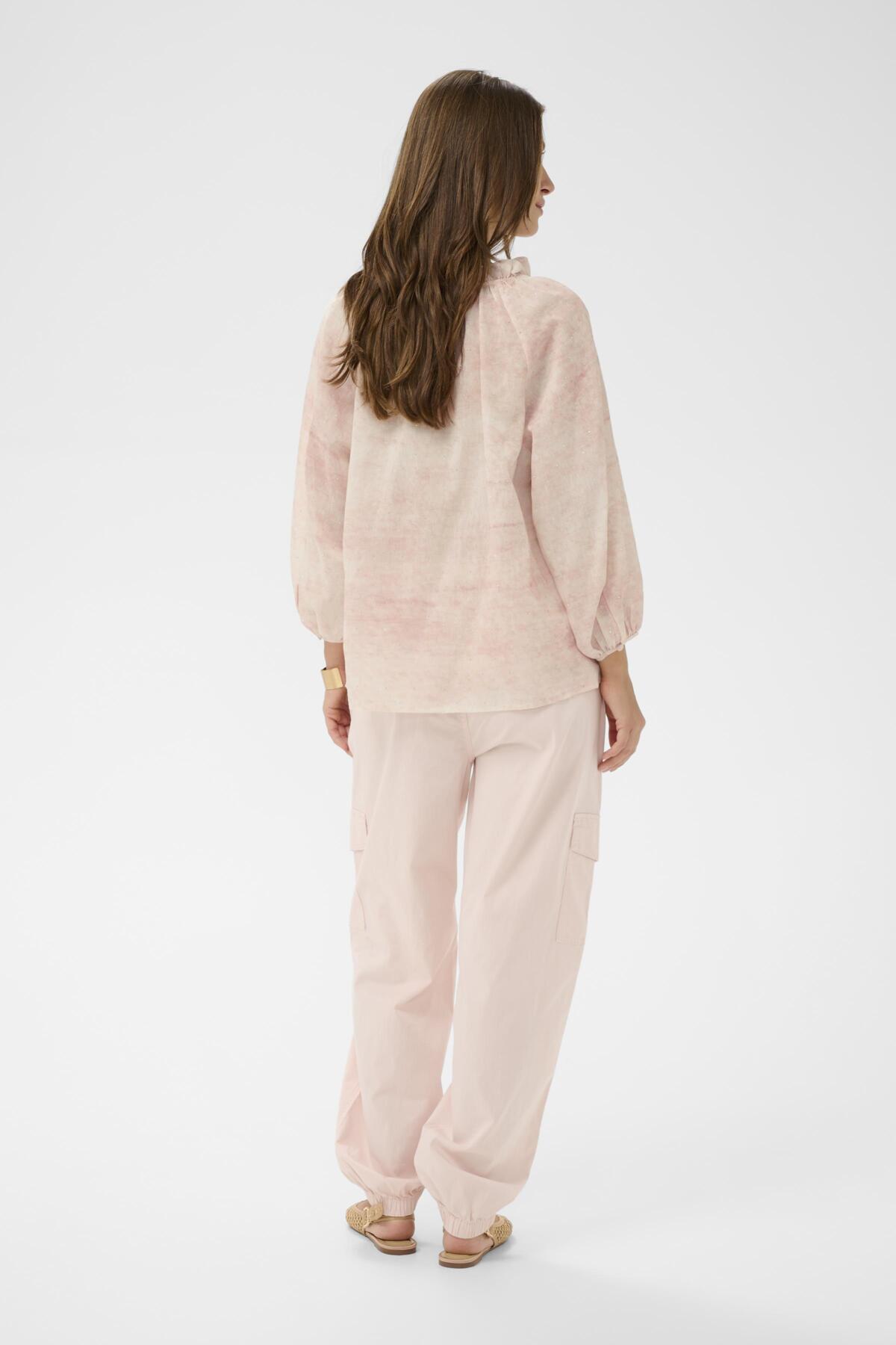 CRGitta Blouse Peach Blush Tie dye print - 10 - 10614967