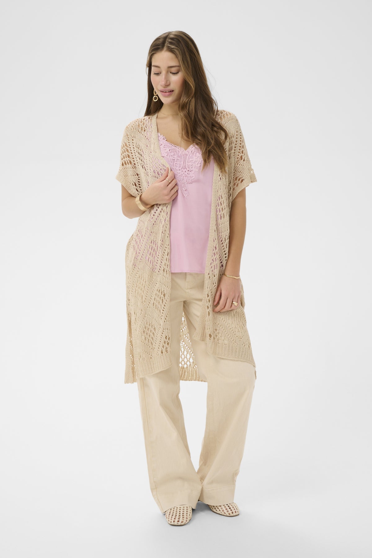 CRYda Long Vest Perfectly Pale - 130003 - 10614975