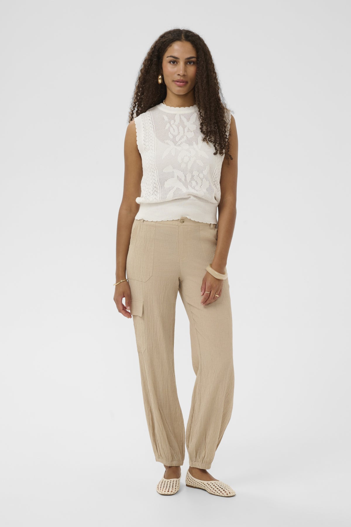 CRAlva Pant Travertine Melange - 1511141 - 10615008