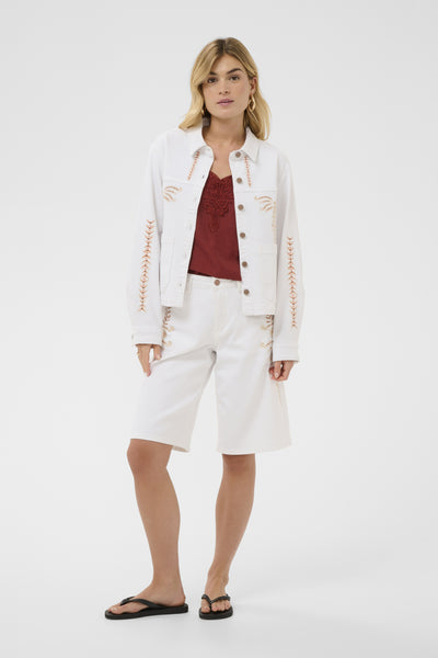 CRBotilde Denim Jacket Snow White - 110602 - 10615010 Thumbnail