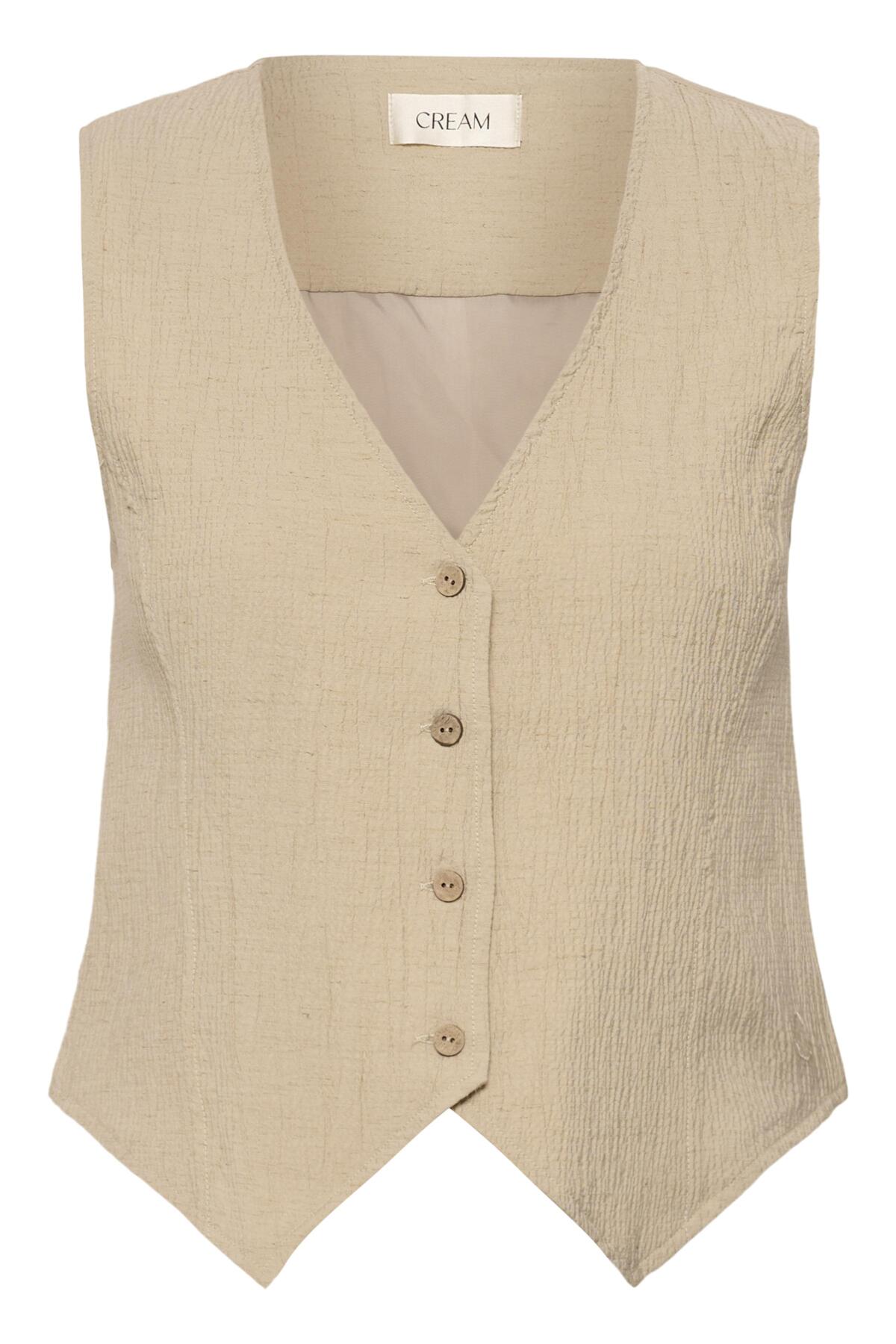 CRAlva Waistcoat Travertine Melange - 1511141 - 10615014