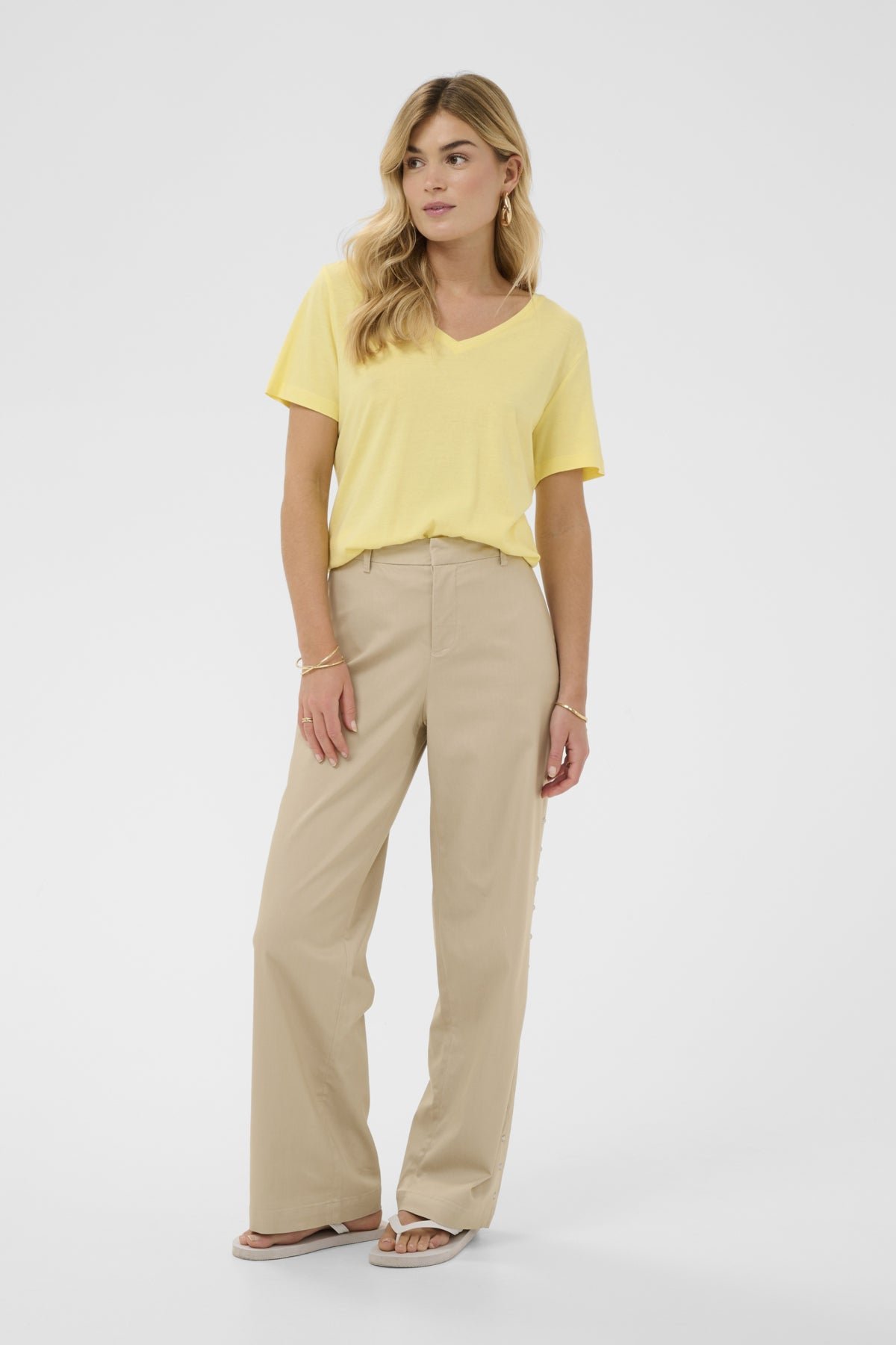 CRGia Pant w studs Feather Gray - 151305 - 10615038