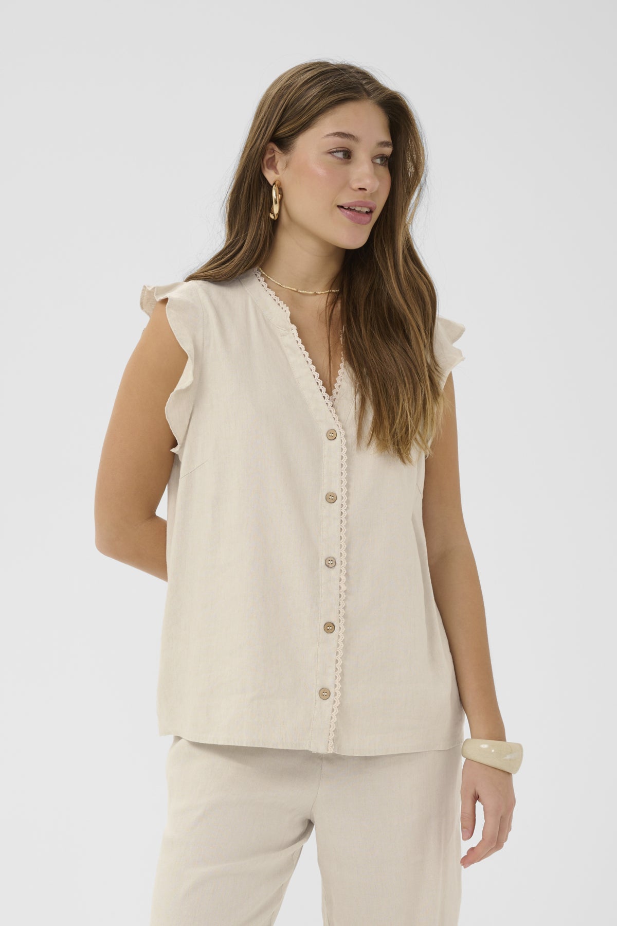 CRJune Shirt Perfectly Pale Melange - 13000 - 10615056