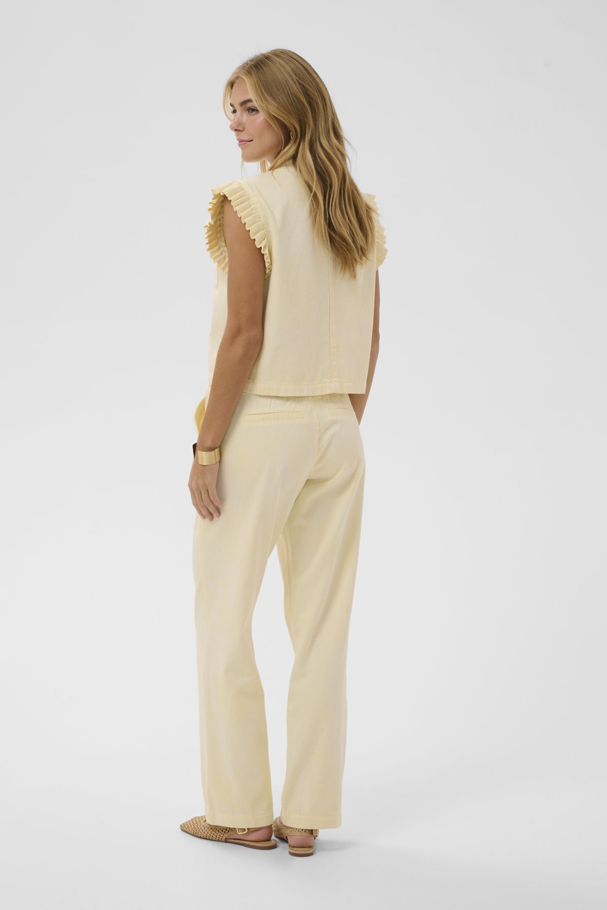 CRLorra Waistcoat Lemon Meringue Melange - 12071 - 10615089
