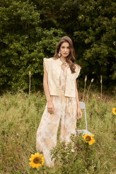 CRLorra Waistcoat Lemon Meringue Melange - 12071 - 10615089 Thumbnail