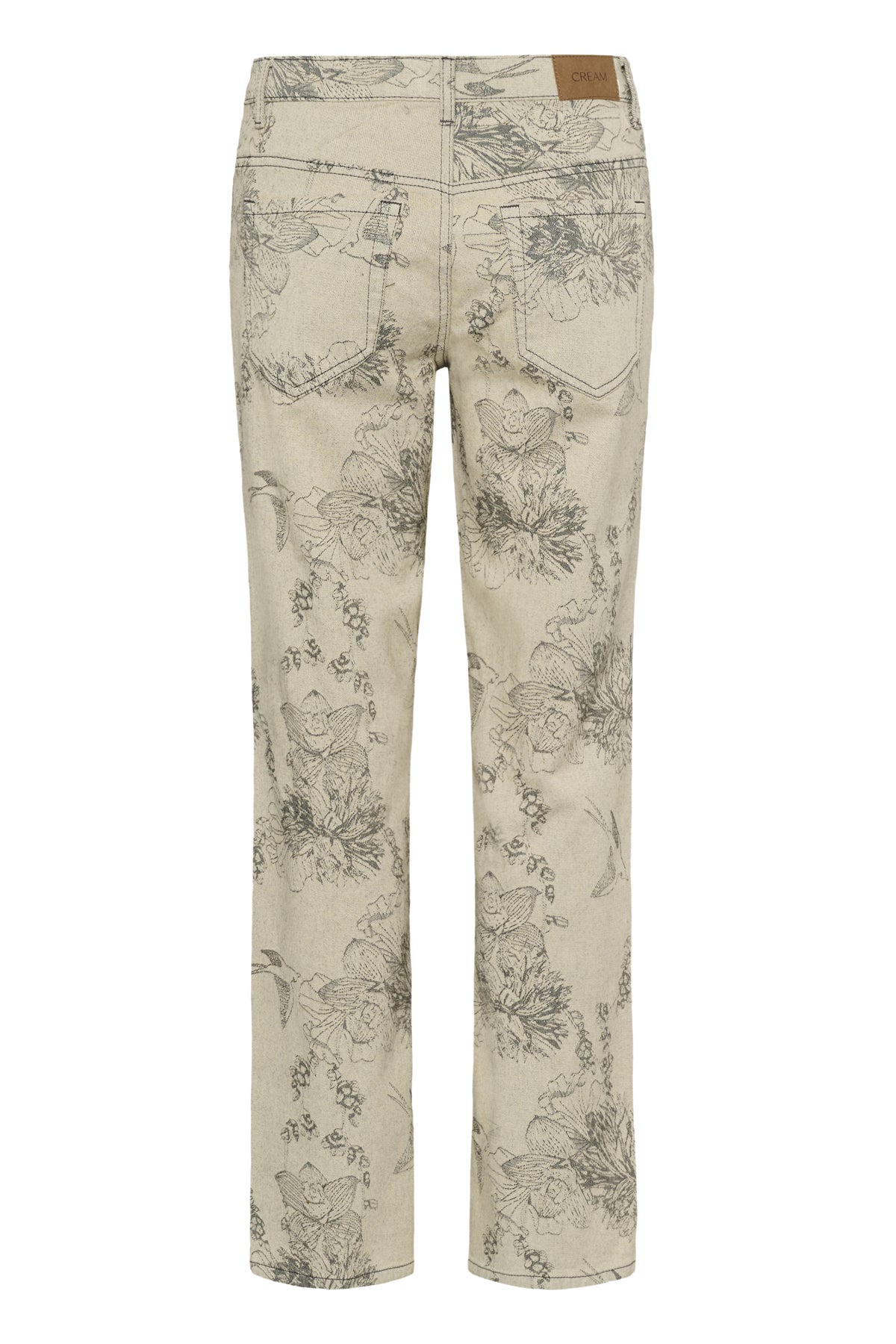 CRVatta Jacquard Pant Ecru Flower Jacquard - 109544 - 10615126