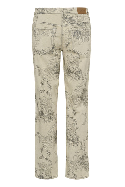 CRVatta Jacquard Pant Ecru Flower Jacquard - 109544 - 10615126 Thumbnail