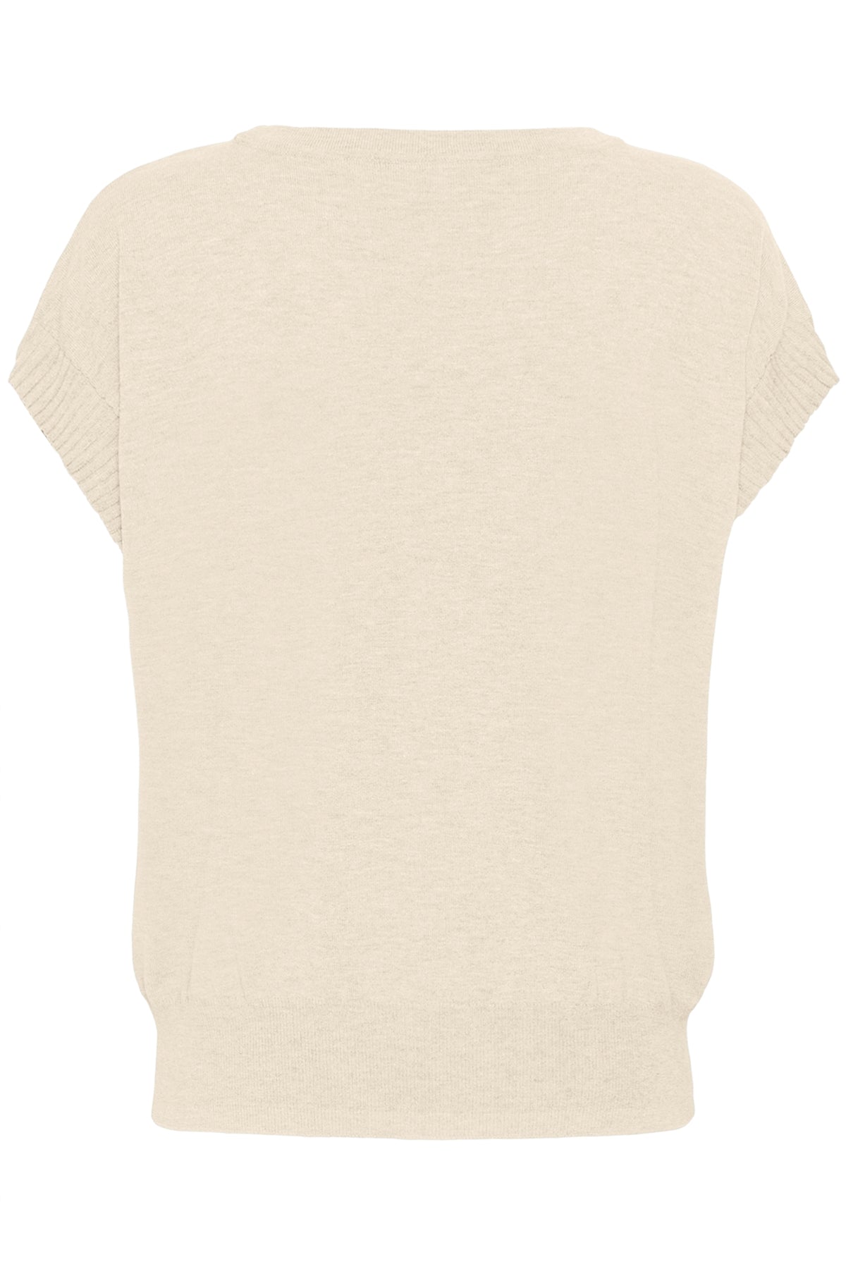 CRDela Knit Slipover w Deco Oat melange - 100232 - 10615143