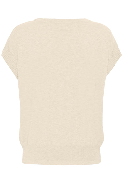 CRDela Knit Slipover w Deco Oat melange - 100232 - 10615143 Thumbnail