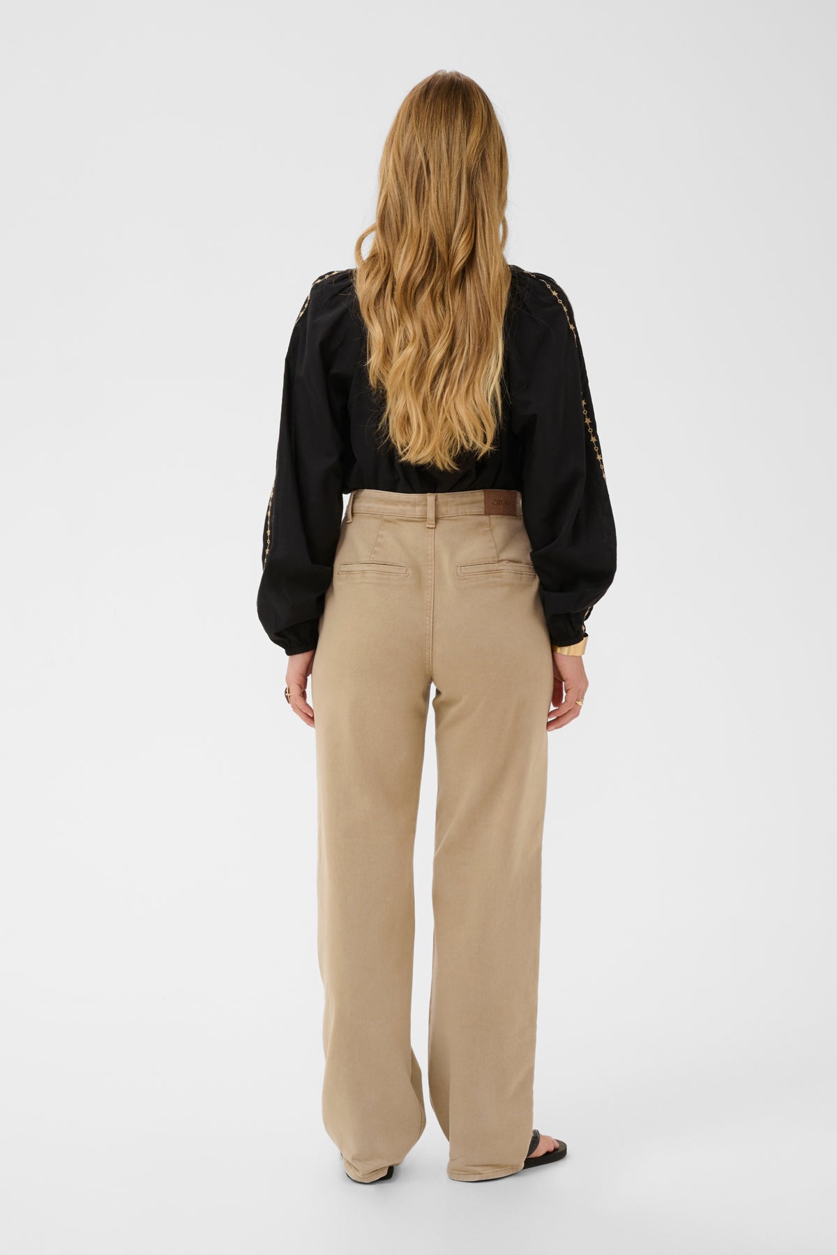 CRVisti Straight Twill w Studs Travertine - 151114 - 10615144