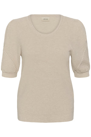 CRDela Knit Blouse Oat melange - 100232 - 10615145