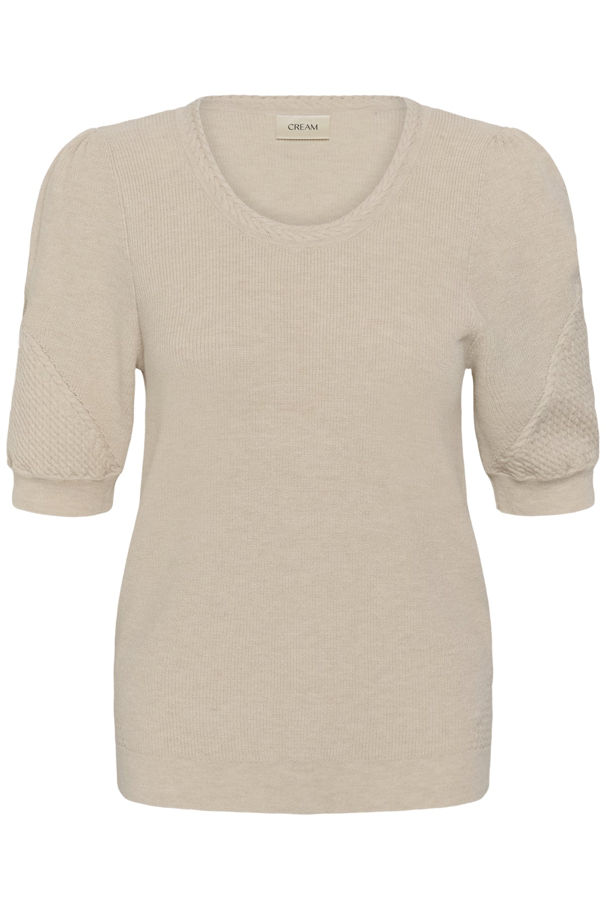 CRDela Knit Blouse Oat melange - 100232 - 10615145