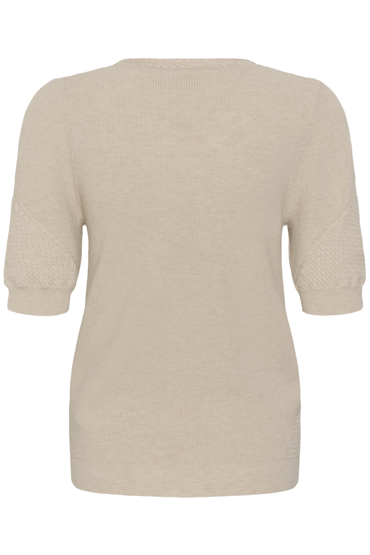CRDela Knit Blouse Oat melange - 100232 - 10615145