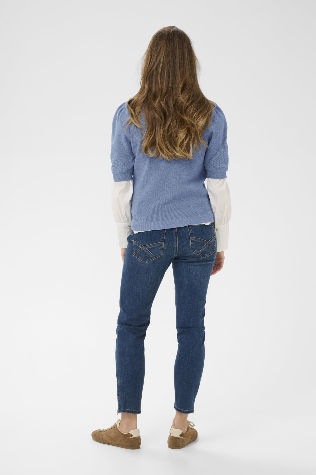 CRDela Knit Blouse Stonewash Melange - 1739171 - 10615145
