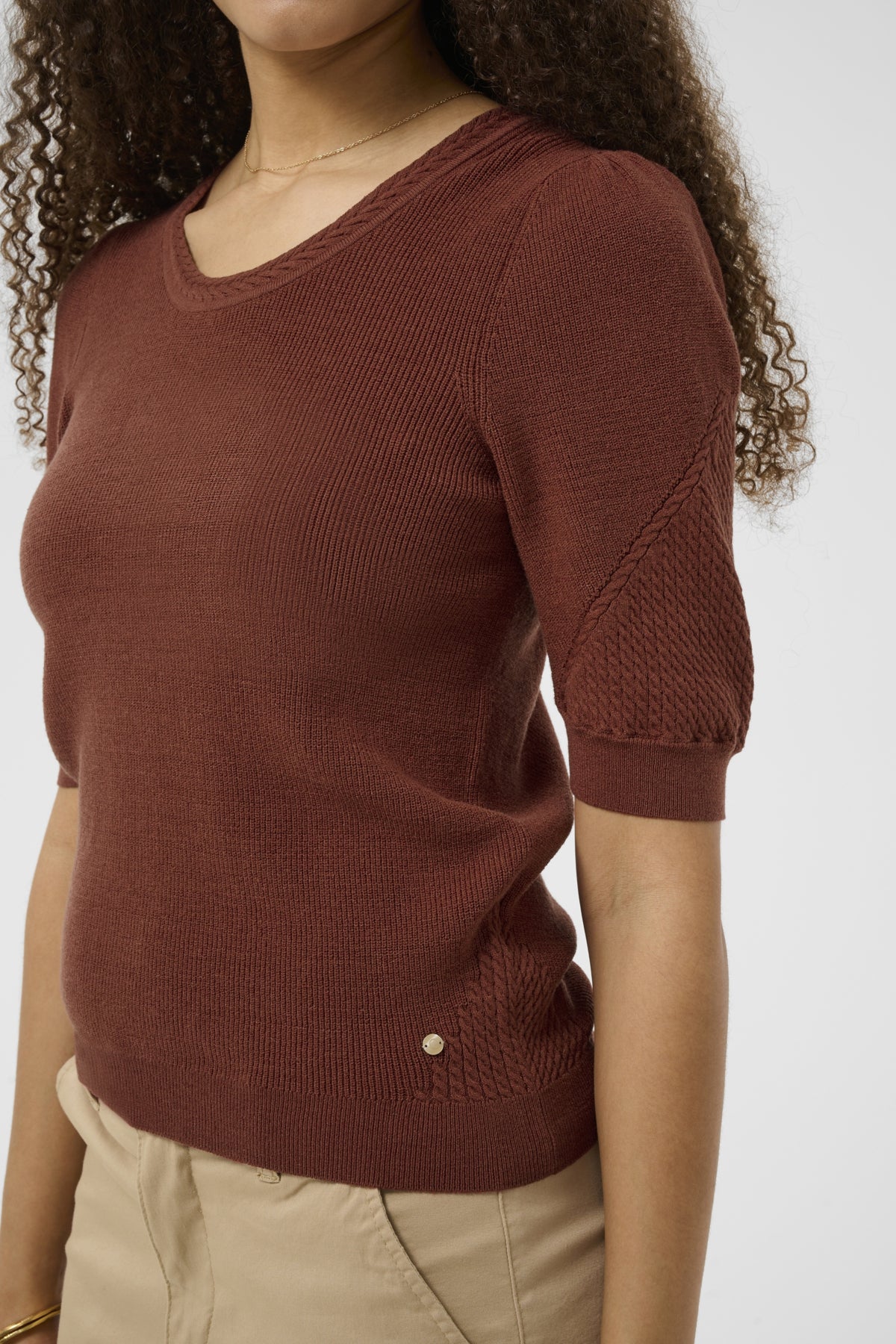 CRDela Knit Blouse Brandy Snifter - 181323 - 10615145