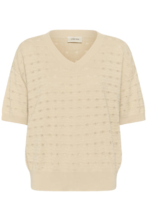 CRAnnali Short Knit Pullover Bleached Sand - 131008 - 10615160