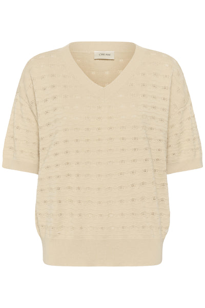 CRAnnali Short Knit Pullover Bleached Sand - 131008 - 10615160 Thumbnail