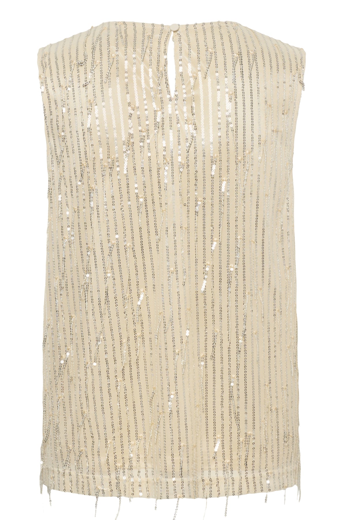 CRClei Sequin Blouse Champange Silver Sequins - 105 - 10615161