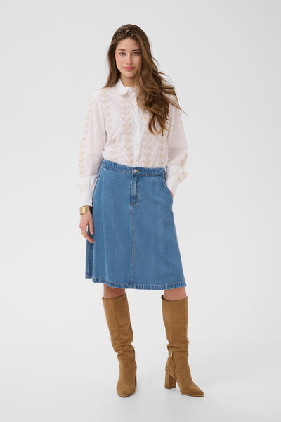 CRMarelli Skirt Seoul Mid Blue Denim - 109573 - 10615163 Thumbnail