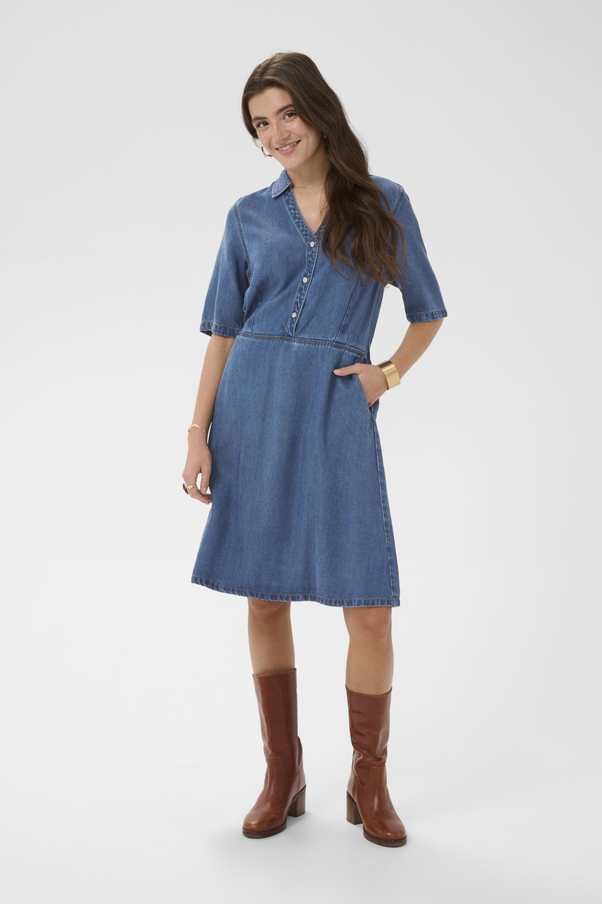 CRMarelli Dress Seoul Mid Blue Denim - 109573 - 10615165