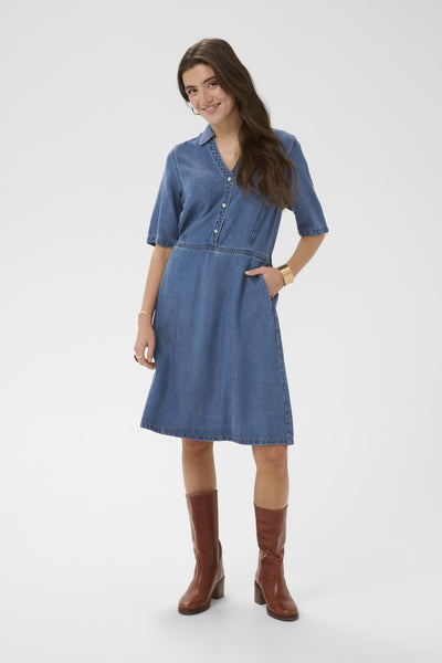 CRMarelli Dress Seoul Mid Blue Denim - 109573 - 10615165 Thumbnail