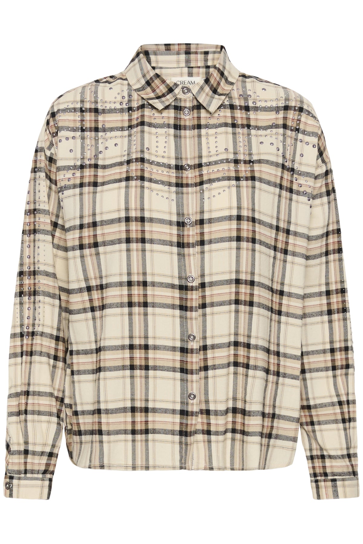 CRUma Shirt Bleached Check - 109549 - 10615167