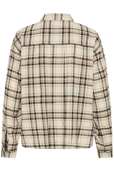 CRUma Shirt Bleached Check - 109549 - 10615167 Thumbnail