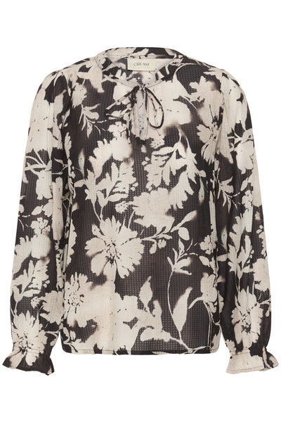 CRHailey Blouse Dark Brown Flower - 109590 - 10615173 Thumbnail