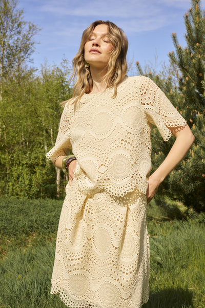 CRBaja Blouse Bleached Sand - 131008 - 10615184 Thumbnail