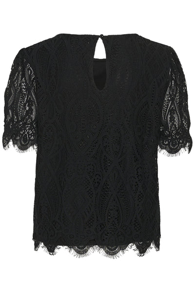 CRDith Lace Blouse Pitch Black - 100120 - 10615189 Thumbnail