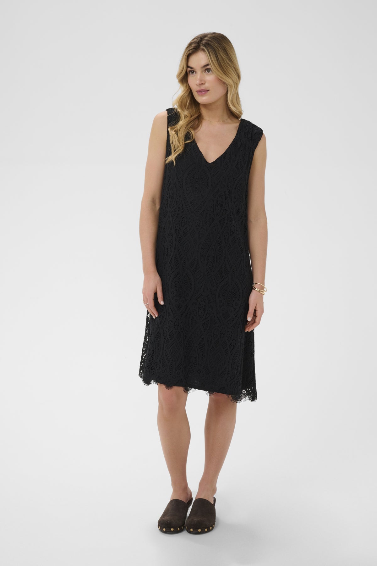 CRDith Lace Dress Pitch Black - 100120 - 10615190