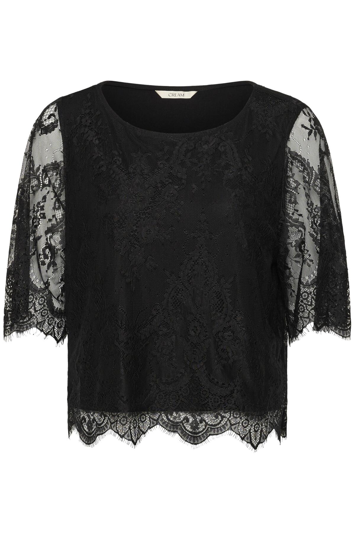 CRYumi Lace Blouse Pitch Black - 100120 - 10615197