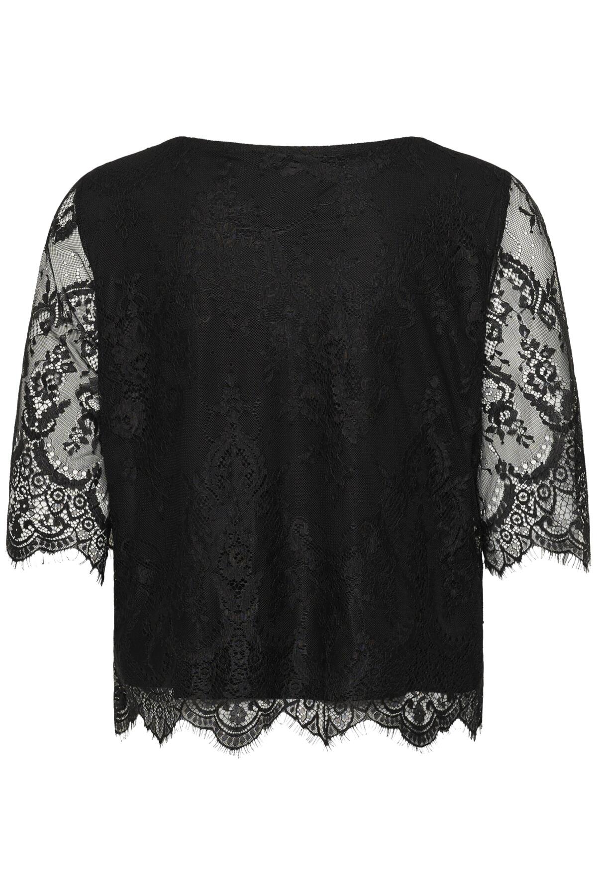 CRYumi Lace Blouse Pitch Black - 100120 - 10615197
