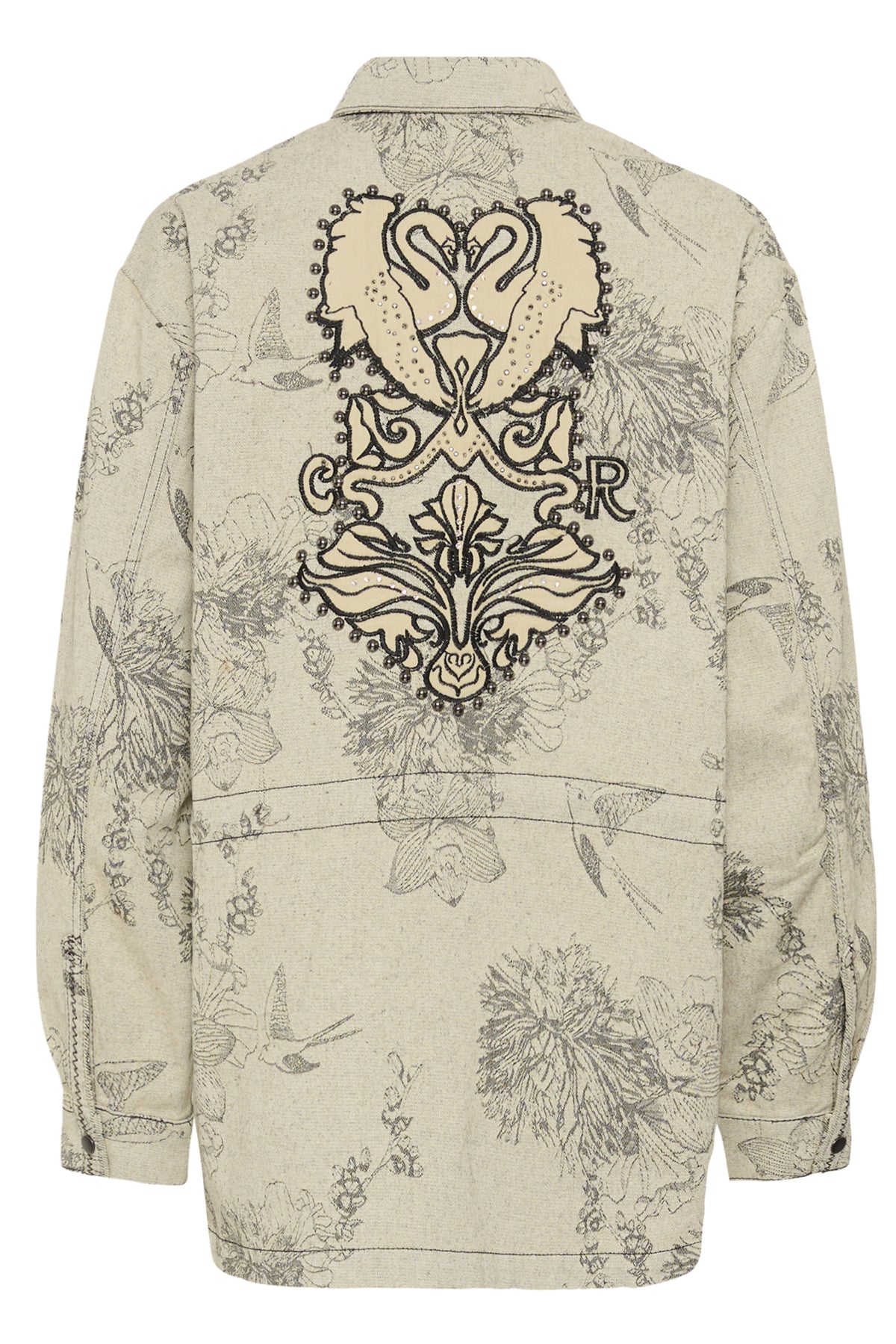 CRVatta Deco Jacket Ecru Flower Jacquard - 109544 - 10615201