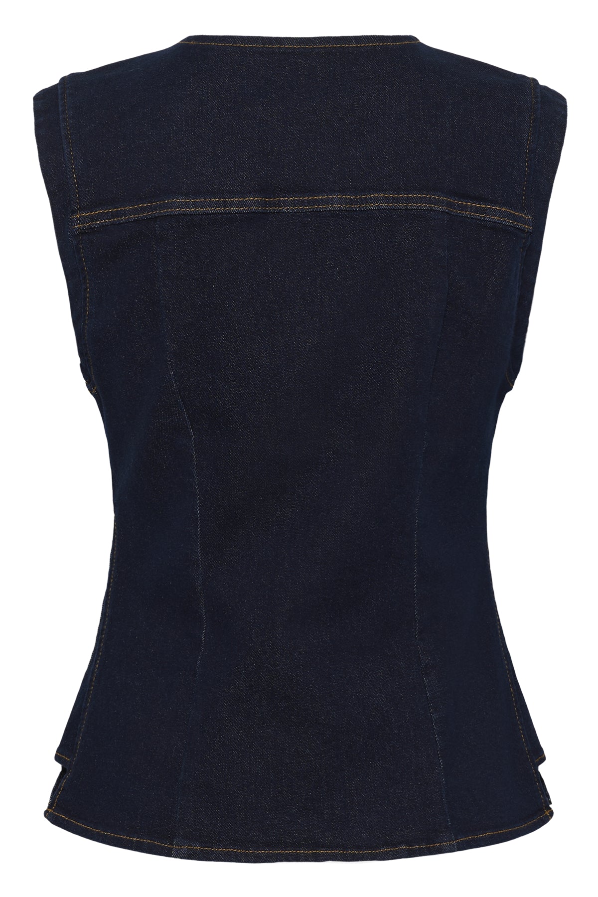 CRDamy Denim Waistcoat Cape Breton Rinse Blue Denim - - 10615211