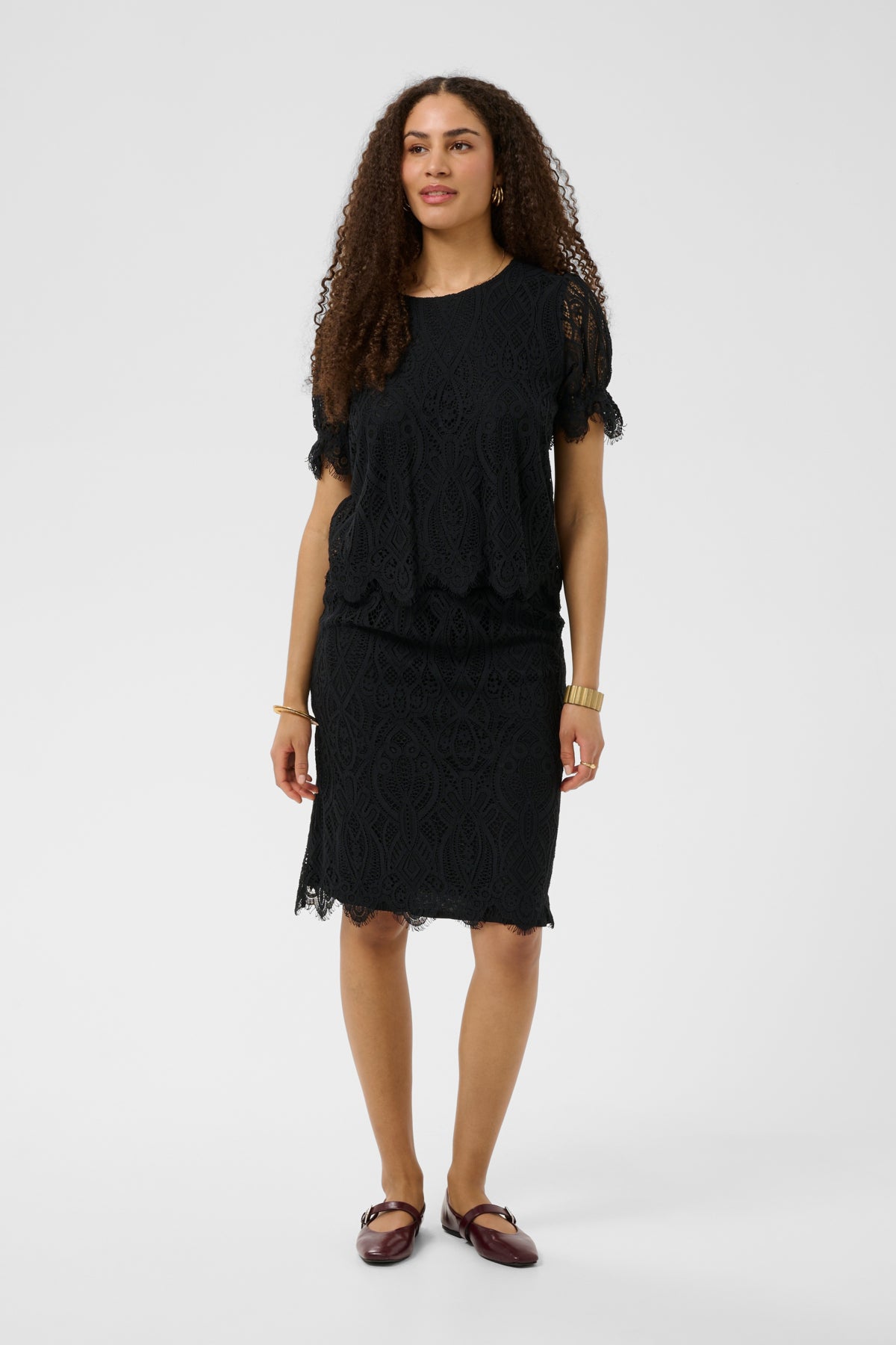 CRDith Lace Skirt Pitch Black - 100120 - 10615215
