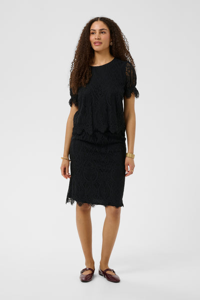 CRDith Lace Skirt Pitch Black - 100120 - 10615215 Thumbnail