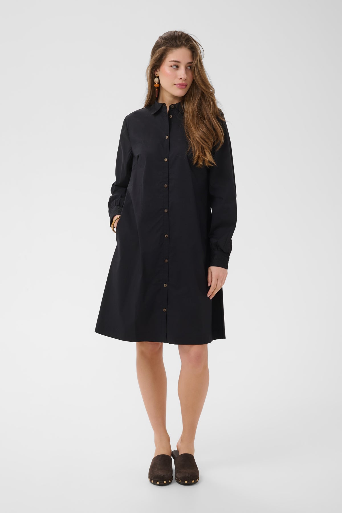 CRLeli Shirt Dress Pitch Black - 100120 - 10615217